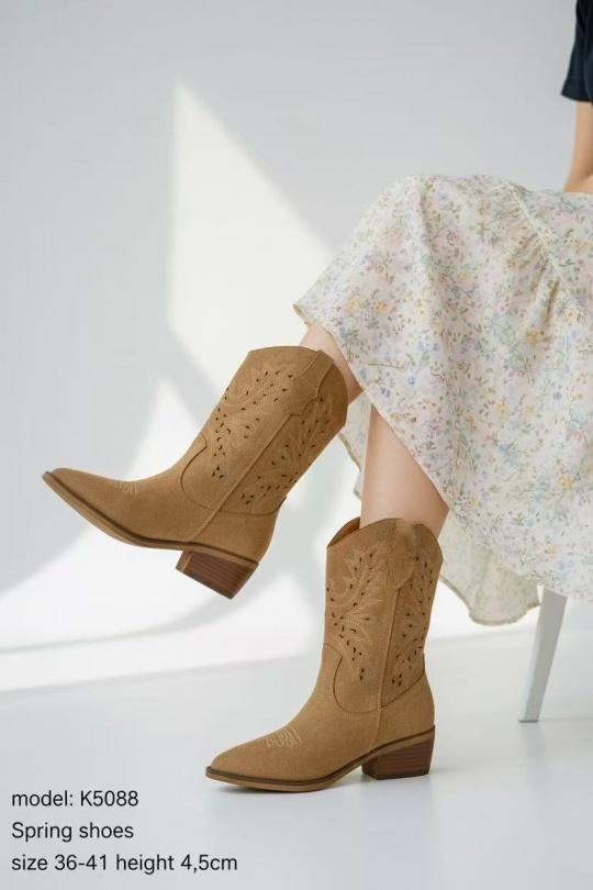 Bottines Chaussures Caramel ALTAMODA SHOES (Mia Shoes) K5088 Efashion Paris