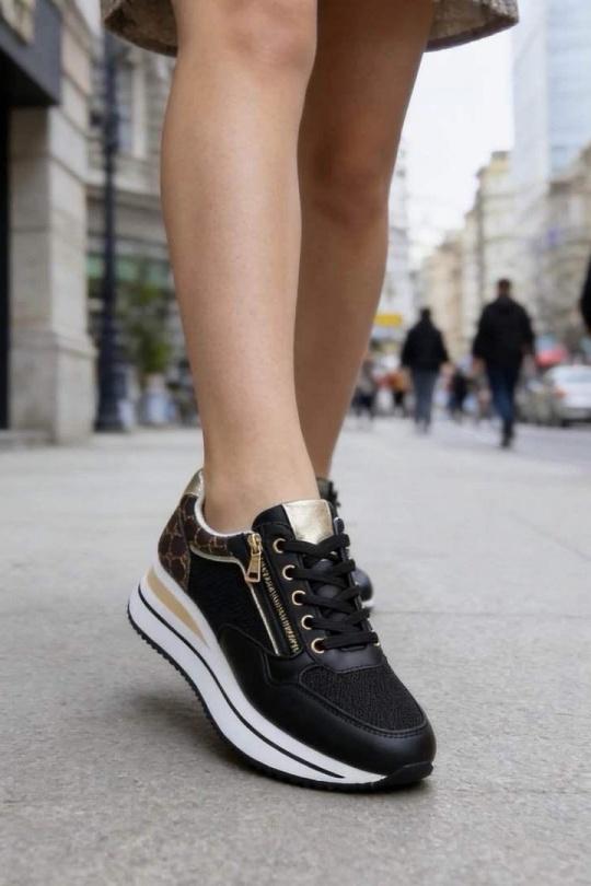 Zapatillas deportivas Zapatos Black ALTAMODA SHOES (Mia Shoes) CC198 Efashion Paris