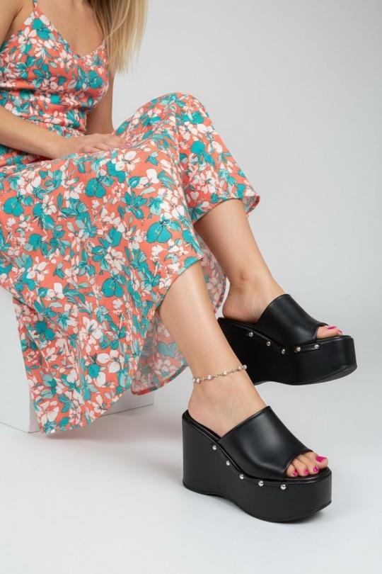 Compensées Chaussures Noir ALTAMODA SHOES (Mia Shoes) R9183-1 Efashion Paris