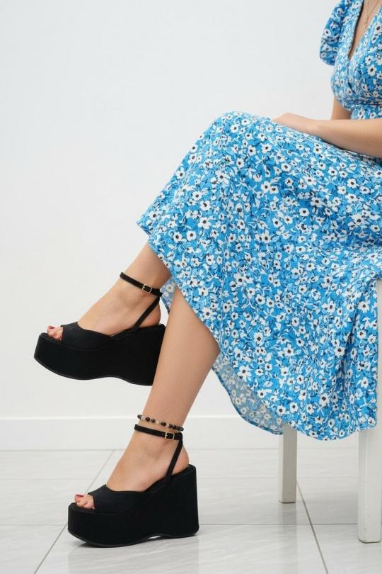 Compensées Chaussures Noir ALTAMODA SHOES (Mia Shoes) R9185-1 Efashion Paris