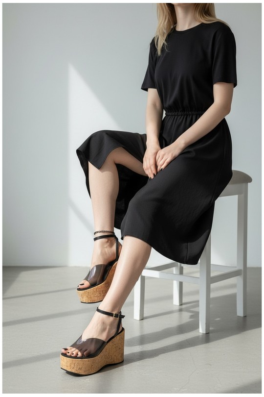 Compensées Chaussures Beige ALTAMODA SHOES (Mia Shoes) R9187 Efashion Paris