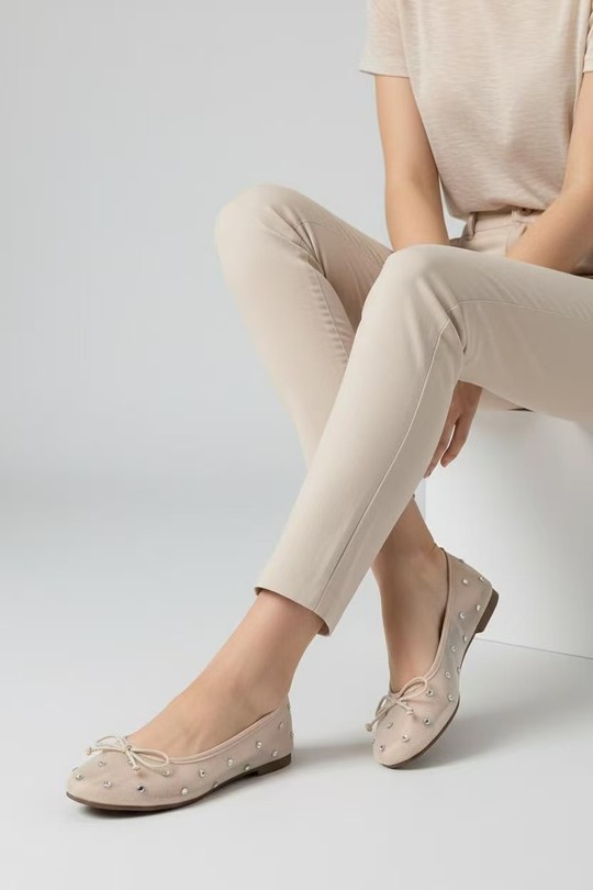 Ballerines Chaussures Beige ALTAMODA SHOES (Mia Shoes) 5061 Efashion Paris