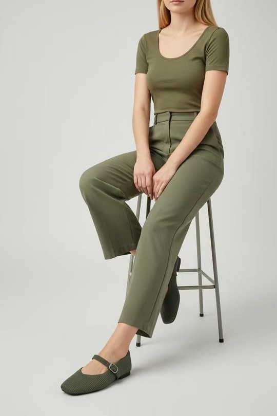 Ballerines Chaussures Taupe ALTAMODA SHOES (Mia Shoes) y5211 Efashion Paris