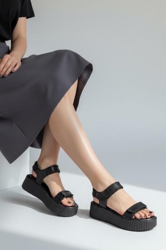 Compensées Chaussures Noir ALTAMODA SHOES (Mia Shoes) Y2063 Efashion Paris