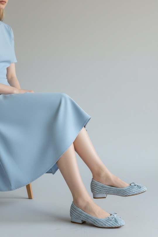 Ballerines Chaussures Bleu ALTAMODA SHOES (Mia Shoes) M7331 Efashion Paris