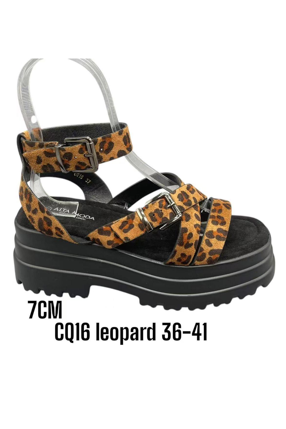 Wedges Shoes Leopard ALTAMODA SHOES CQ16 #c Efashion Paris