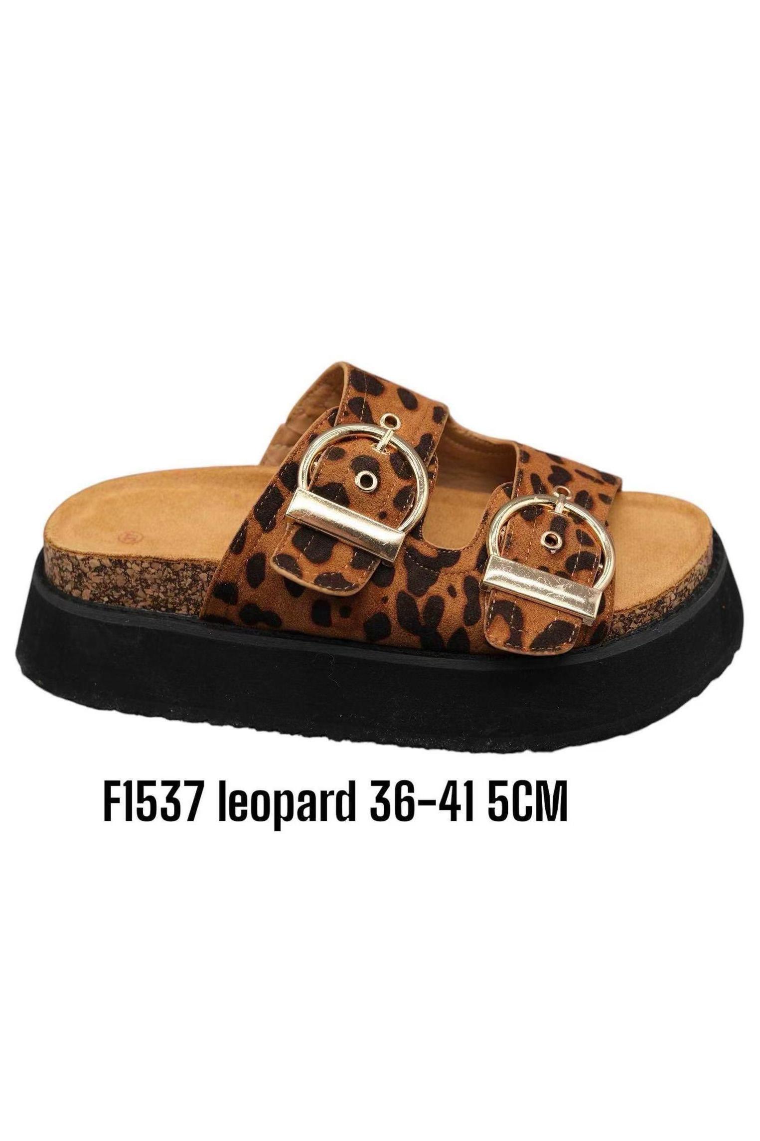 Zeppe Scarpe Leopard ALTAMODA SHOES F1537 #c Efashion Paris