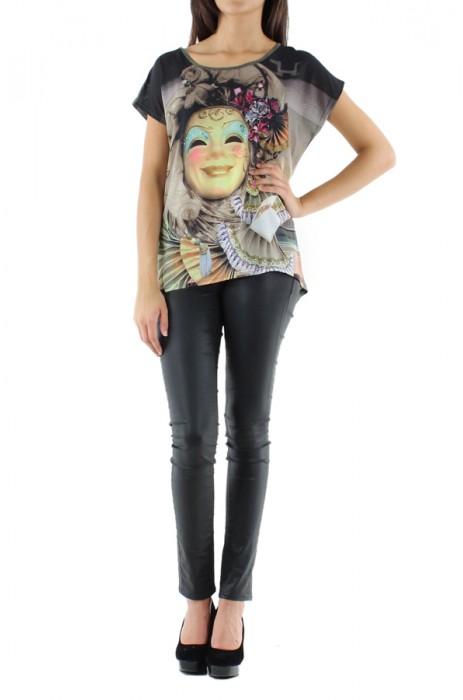 Tops Femme Gris luluh93 H002 #c Efashion Paris