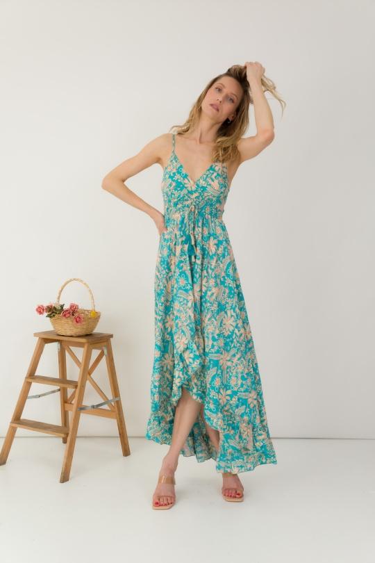 Maxi dresses Women Blue Orice YYDS-1034-3542 Efashion Paris