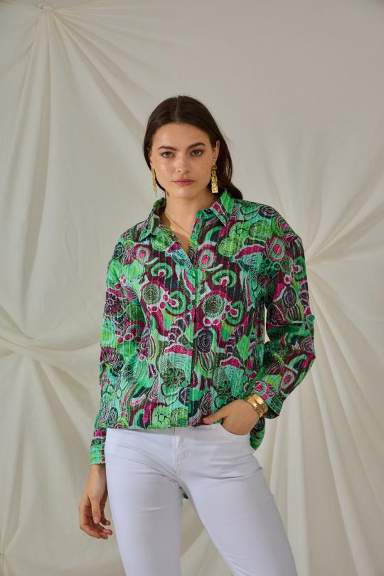 Chemises Femme Vert Orice YYCD862-1074 LARGE (2024) Efashion Paris