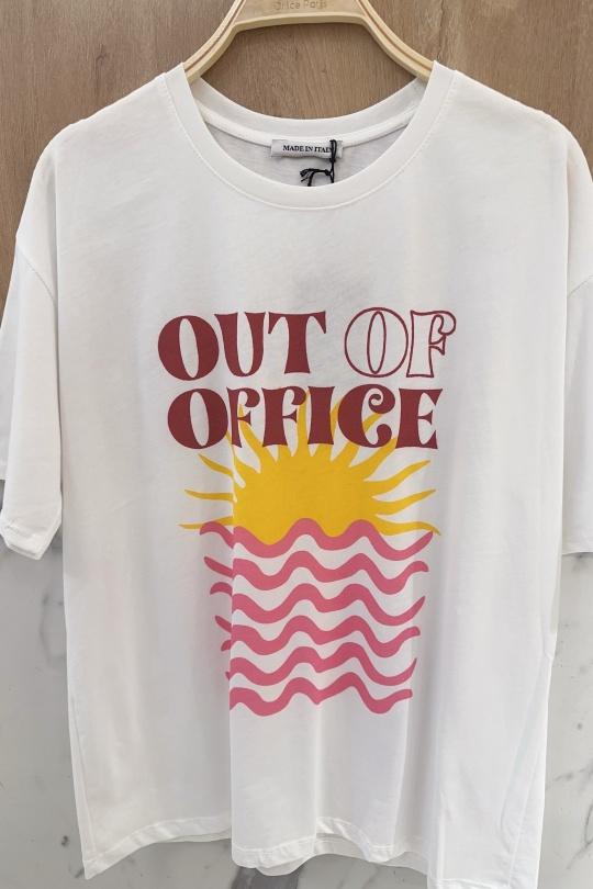 Camisetas Mujer White Orice 590002-88OUT-BLANC (WHITE) Efashion Paris