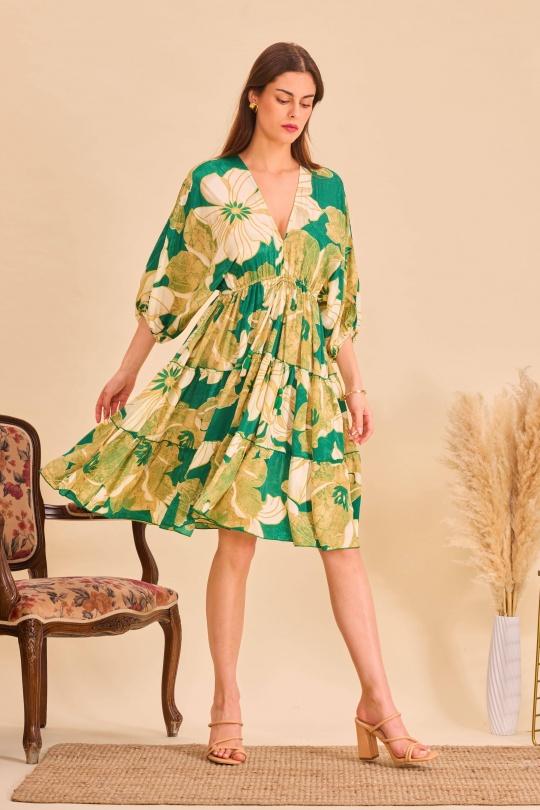 Robes courtes Femme Vert Orice YYDS-2291S(25)178 Efashion Paris