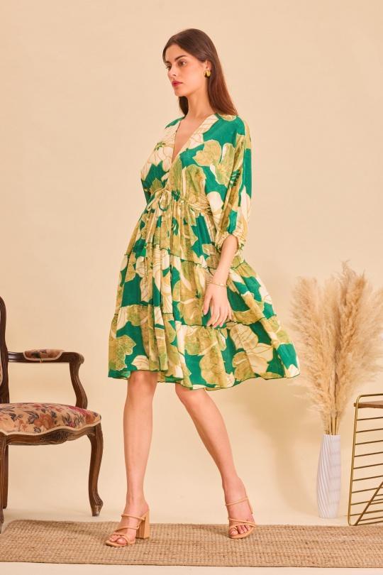Robes courtes Femme Vert Orice YYDS-2291S(25)178 Efashion Paris