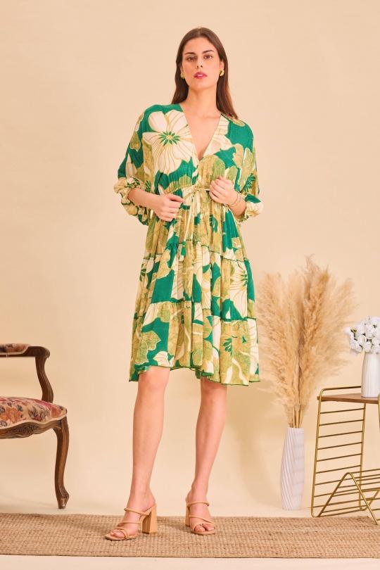 Robes courtes Femme Vert Orice YYDS-2291S(25)178 Efashion Paris