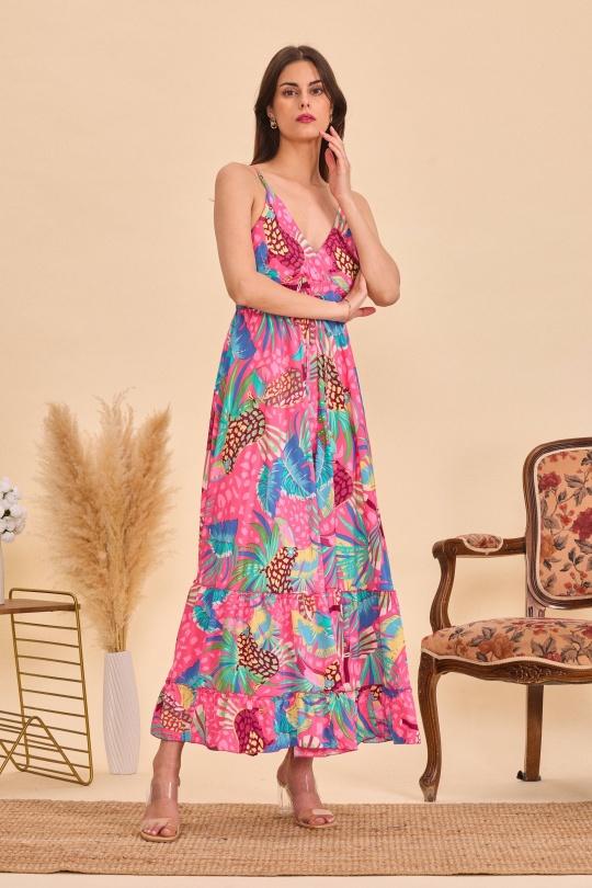 Robes longues Femme Rose Orice YYDS-1433(25)-7077 Efashion Paris