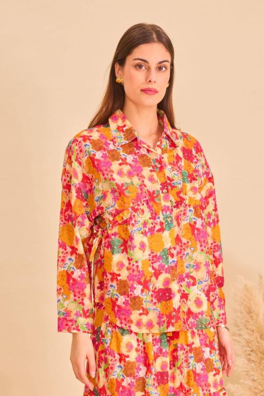 Shirts Women Orange Orice YY-1168(25)-IP208 Efashion Paris