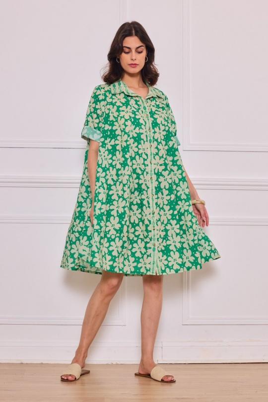 Short dresses Women Green Orice YY-687-IP 206 Efashion Paris