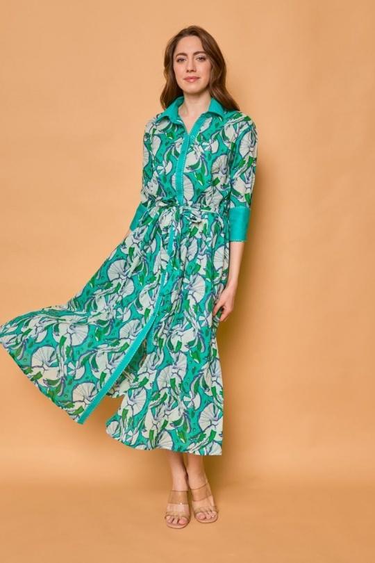 Abiti al polpaccio Donna Turquoise Orice YYCT-211-1080 (2024) Efashion Paris
