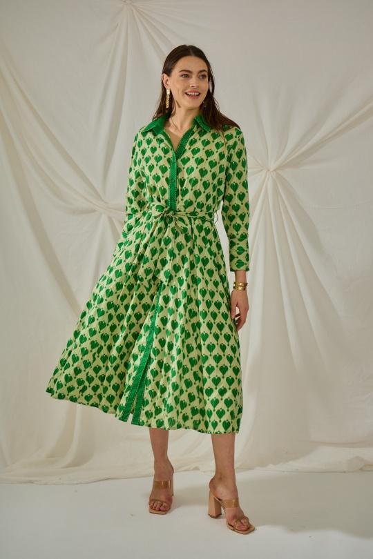 Abiti al polpaccio Donna Green Orice YYCD211-1118 (2024) Efashion Paris