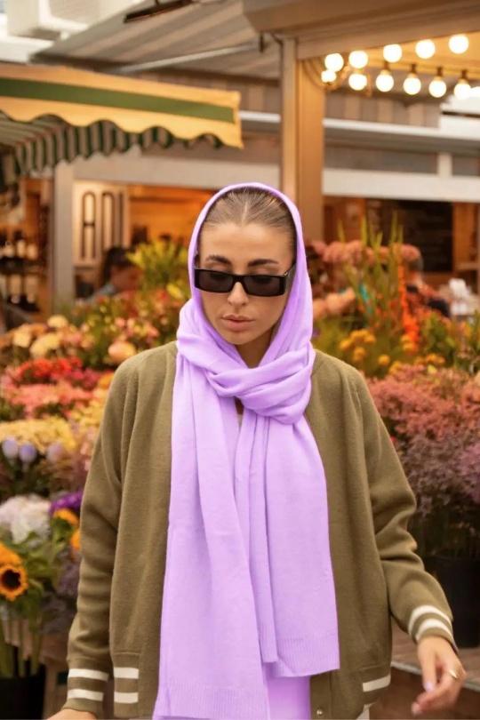 Scarves Accessories Lilac Orice 23076-LILAS  Efashion Paris