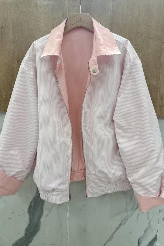 Chaquetas Mujer Pink Orice IN9009 RÉVERSIBLES-PINK  Efashion Paris
