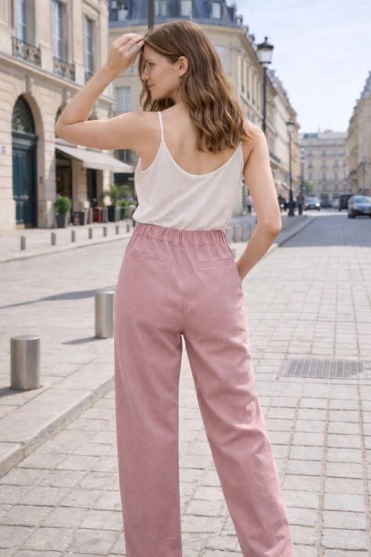 Pantalons Femme Rose Orice IN9018-PINK  Efashion Paris