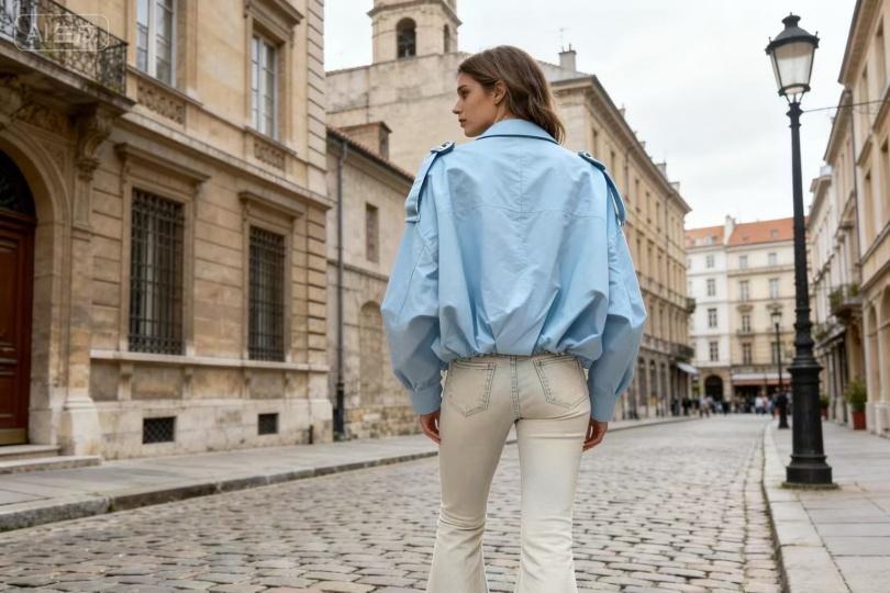 Vestes  Femme Bleu Orice IN9001-BLUE  Efashion Paris