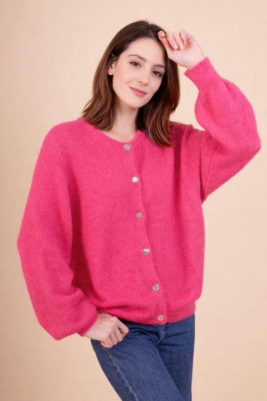 Cárdigans Mujer Corail Orice 7055B BABY ALPACA-CORAL  Efashion Paris