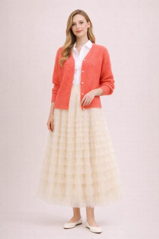 Cárdigans Mujer Corail Orice 5219I-CORAL  Efashion Paris