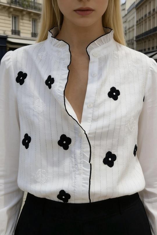 Chemises Femme Bleu Orice XK26001-BLUE  Efashion Paris