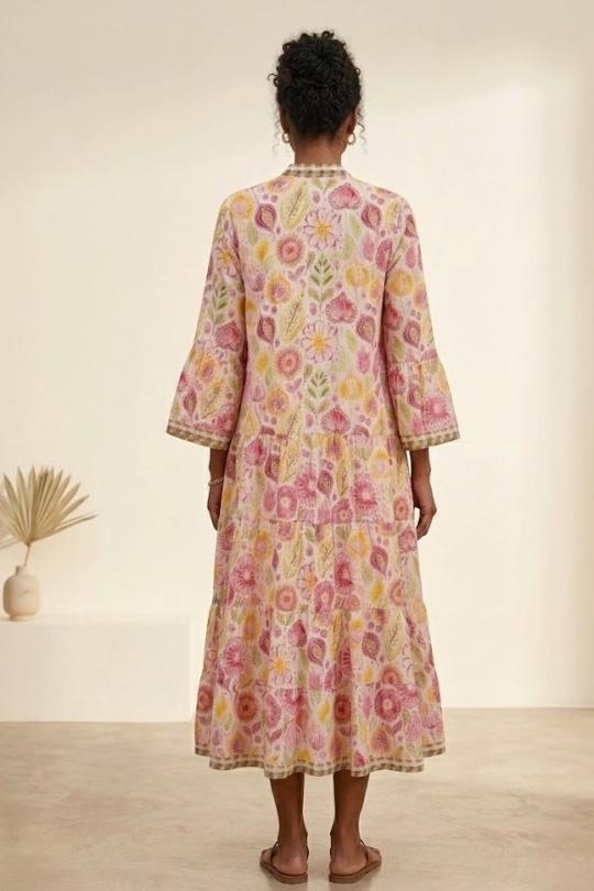 Vestidos largos Mujer Pink Orice YYDE-9326(26)-IP0583 Efashion Paris