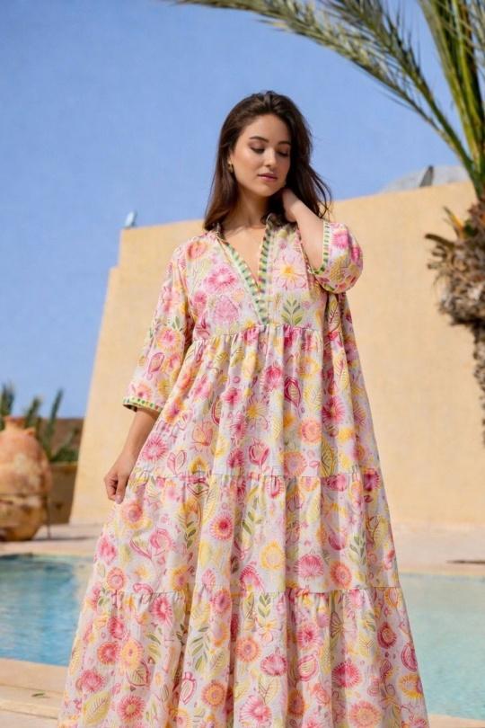 Vestidos largos Mujer Pink Orice YYDE-500-IP0583-26 Efashion Paris