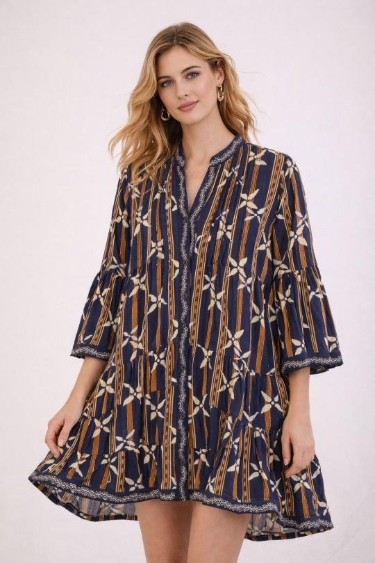 Robes courtes Femme Bleu marine Orice YYCD-148(26)-IP01040 Efashion Paris