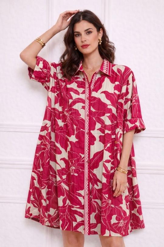 Robes courtes Femme Fuschia Orice YYCD-687(26)IP01046 Efashion Paris