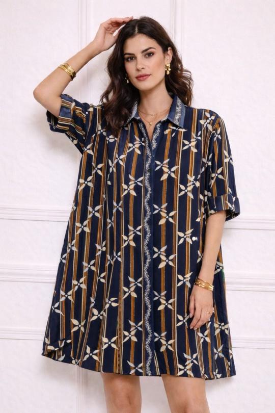 Robes courtes Femme Marine Orice YYCD-687(26)IP01040 Efashion Paris