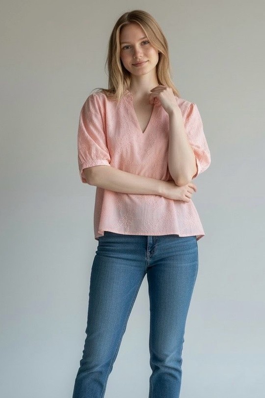 Blouses Femme Rose Orice XK26014-PINK Efashion Paris