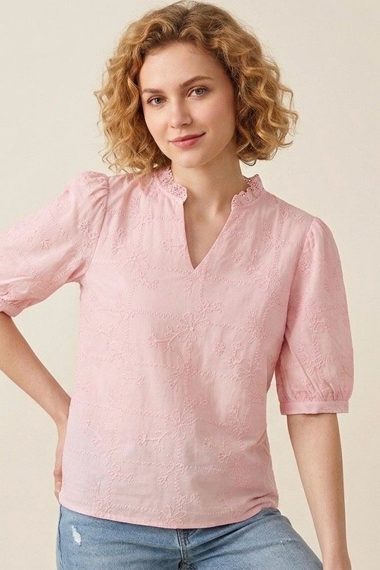 Blouses Femme Rose Orice XK26014-PINK Efashion Paris