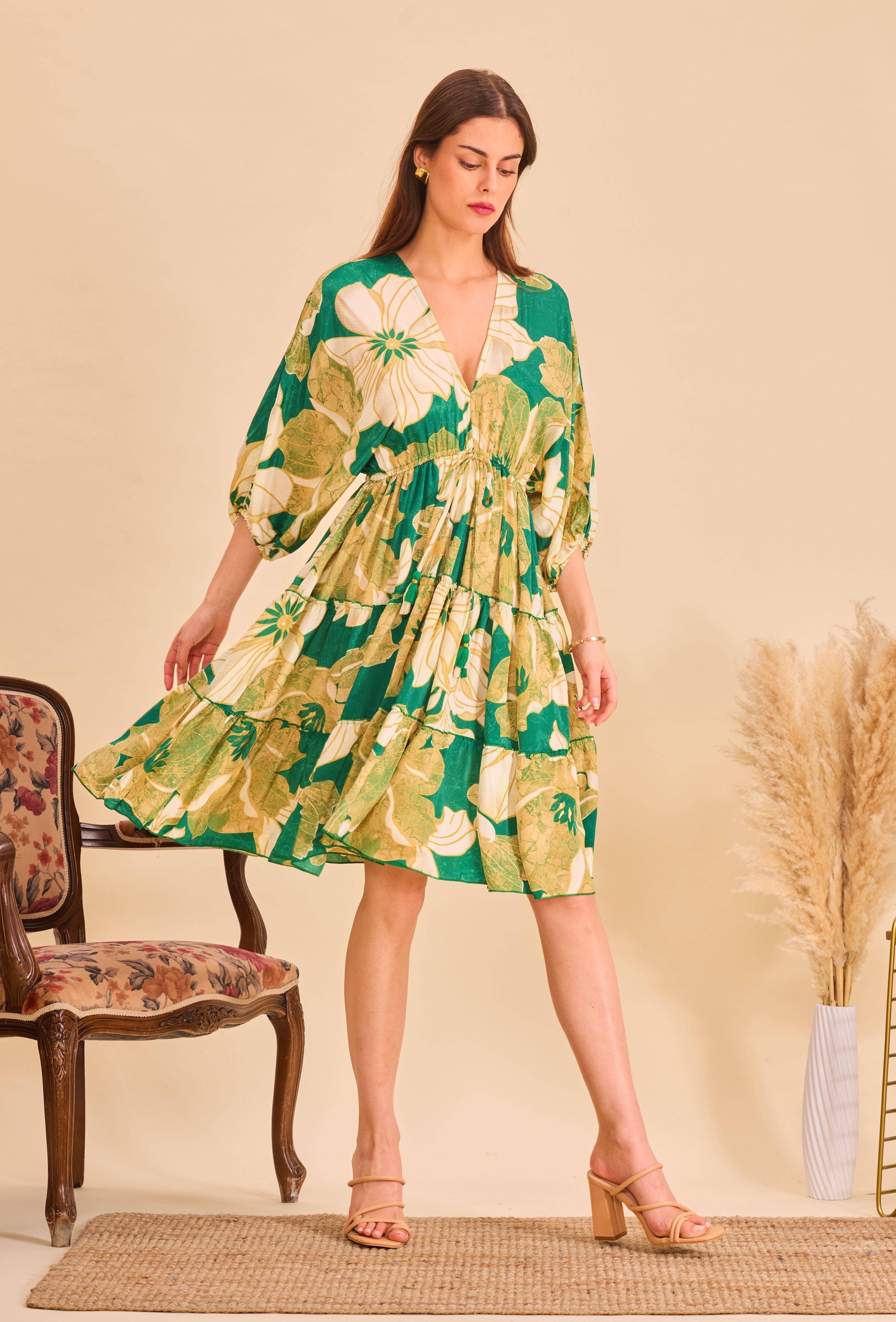 Robes courtes Femme Vert Orice YYDS-2291S(25)178 #c Efashion Paris