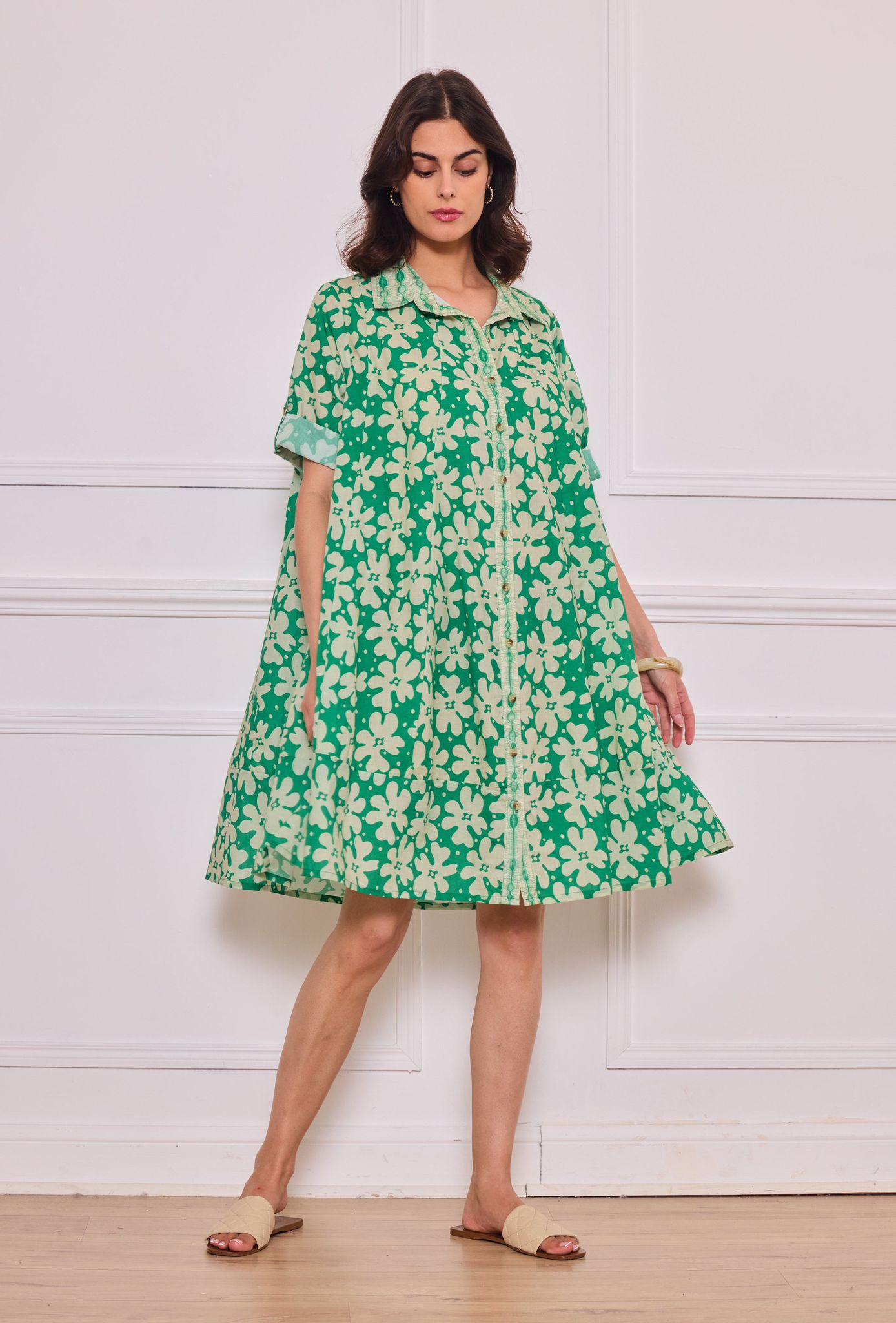 Short dresses Women Green Orice YY-687-IP 206 #c Efashion Paris
