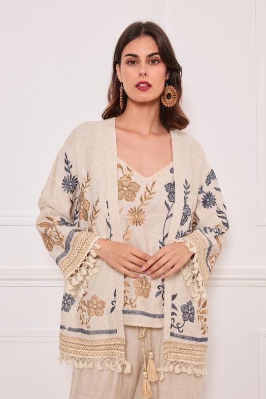Cardigans Women Beige Astra VS040 Efashion Paris
