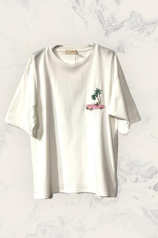 T-shirts Women White Astra H1011 Efashion Paris