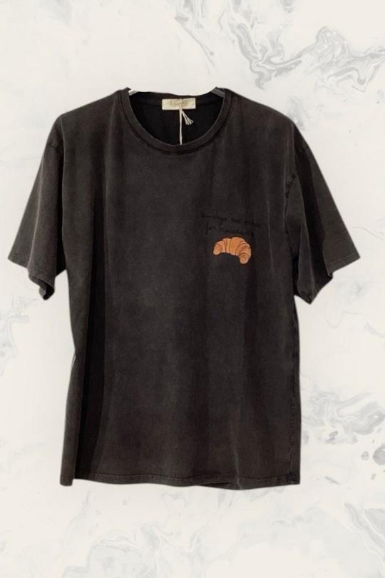 T-shirts Women Black Astra 6030170 Efashion Paris