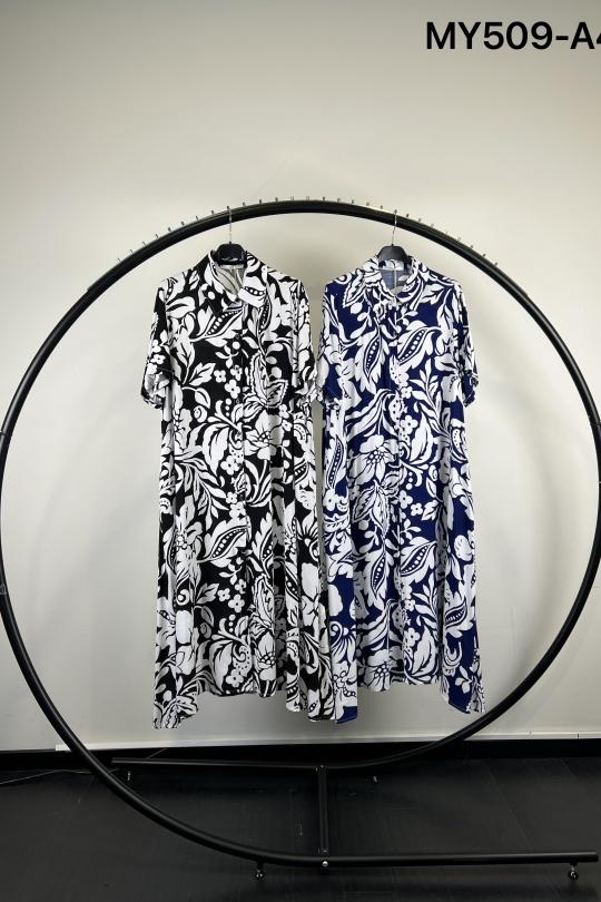 Midi dresses Women Dark blue SOFLY MY509-A45 Efashion Paris