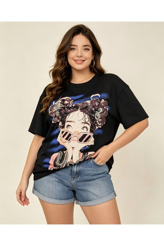 T-shirts Femme Blanc SOFLY A81012bleu Efashion Paris