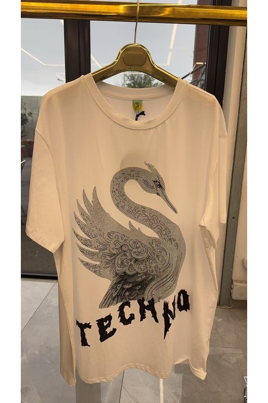 T-shirts Femme Blanc SOFLY A81019argente Efashion Paris