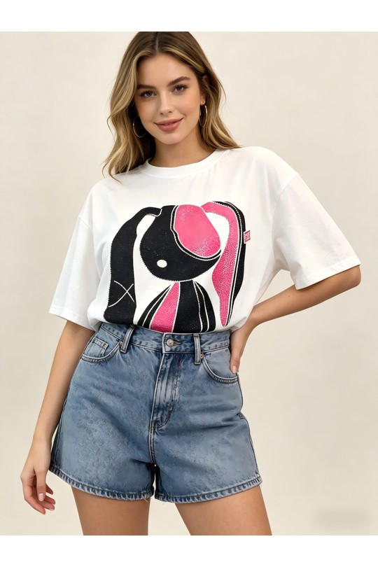 T-shirts Femme Blanc SOFLY A81032ROSE Efashion Paris