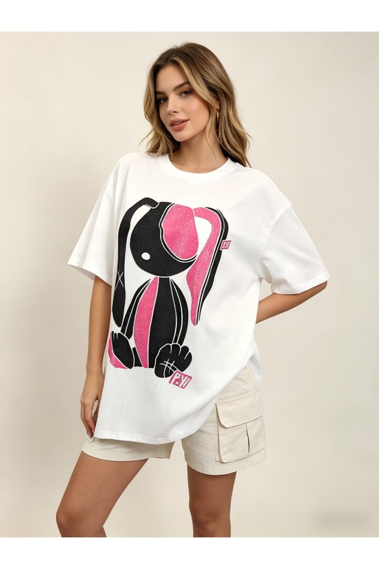 T-shirts Femme Blanc SOFLY A81032ROSE Efashion Paris