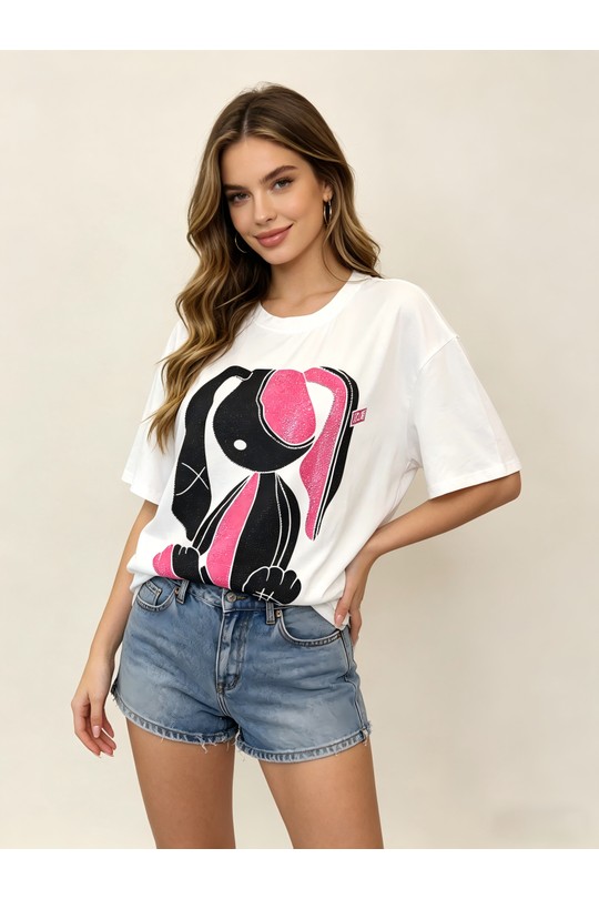 T-shirts Femme Blanc SOFLY A81032ROSE Efashion Paris