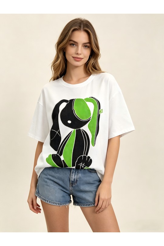 T-shirts Femme Blanc SOFLY A81032VERT Efashion Paris