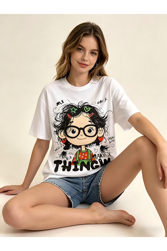 T-shirts Femme Bleu SOFLY A81010blanc Efashion Paris